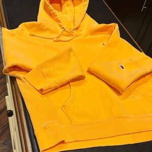 Champion Men's Bright Orange Hoodie